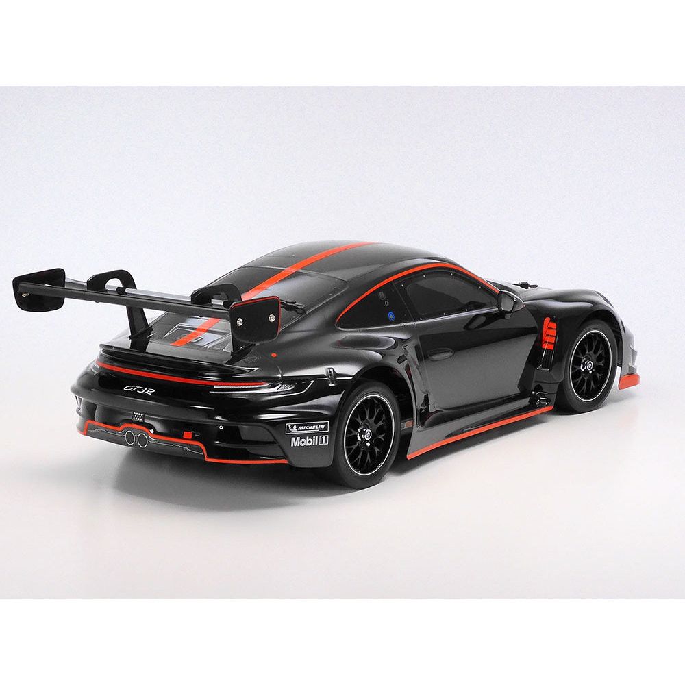 Tamiya Porsche 911 GT3 R (992) – Black Painted Body (TT-02 Chassis) - 47512