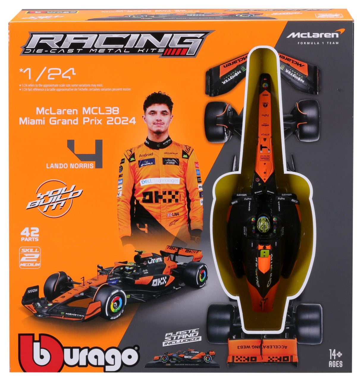 McLaren F1 MCL38 1/24 Kit Norris 2024 - RCXX - RC Racing Shop | RC Models | Tuning & Spare Parts for Professionals