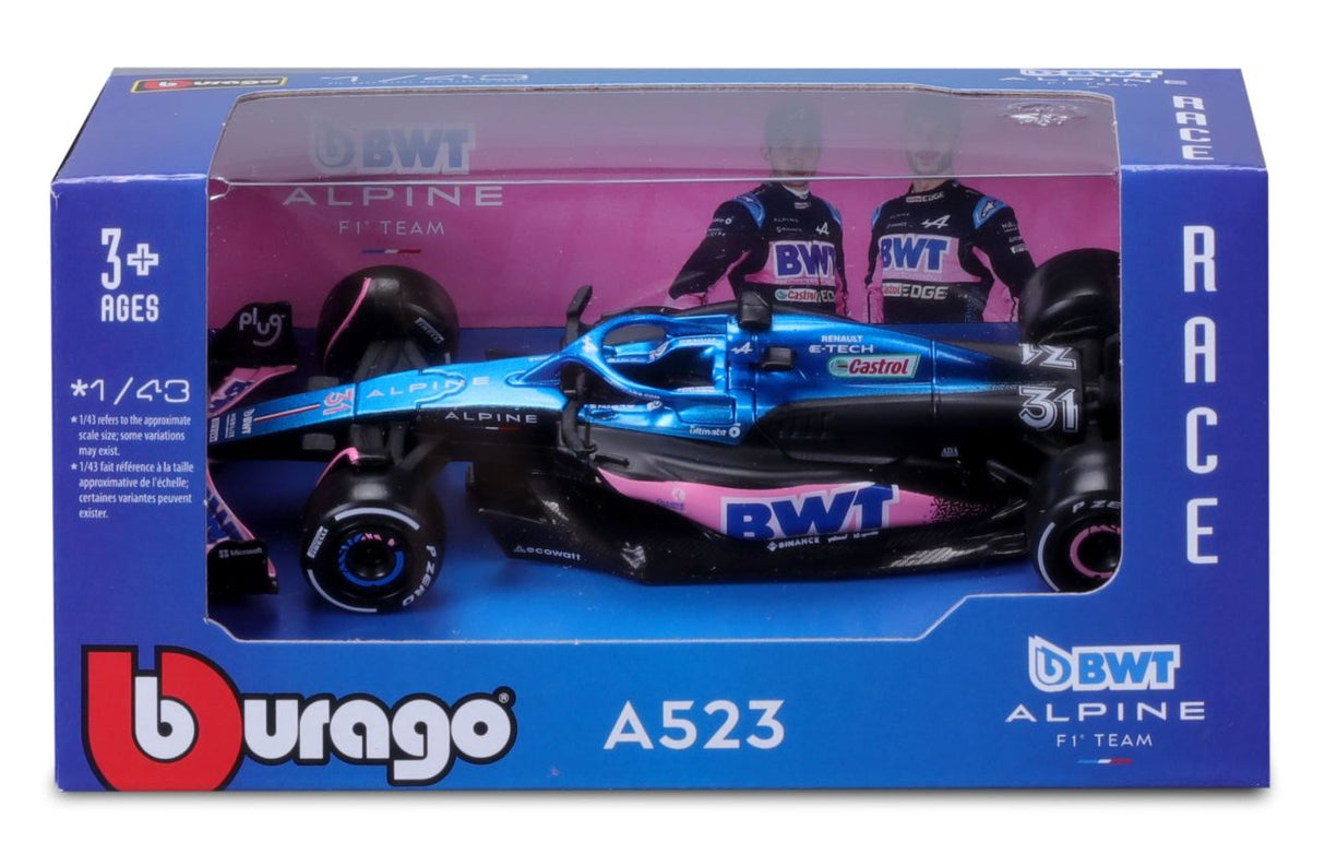 BWT Alpine F1 Team A523 1/43 Ocon 2023 ohne Helm - RCXX - RC Racing Shop | RC Models | Tuning & Spare Parts for Professionals