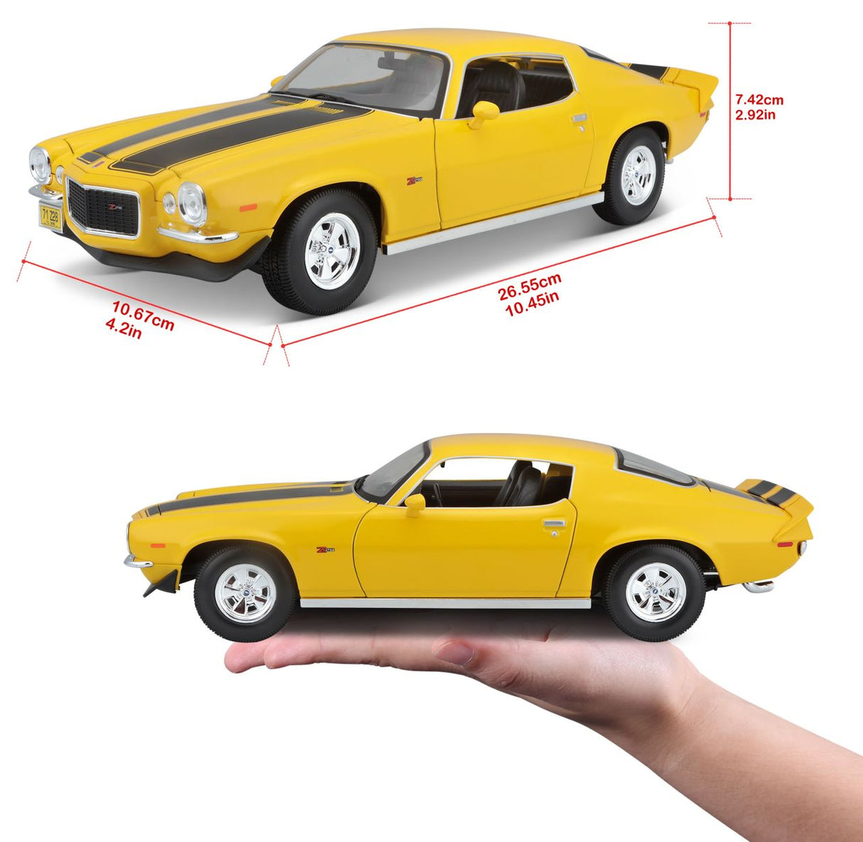 Chevrolet Camaro 1971 gelb 1/18 - RCXX - RC Racing Shop | RC Models | Tuning & Spare Parts for Professionals