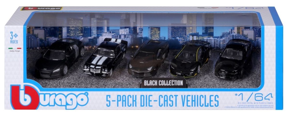 5er Pack 1/64 assortiert - Bburago - HOBBYSPECTER – RC Modelle, Tuning & Zubehör