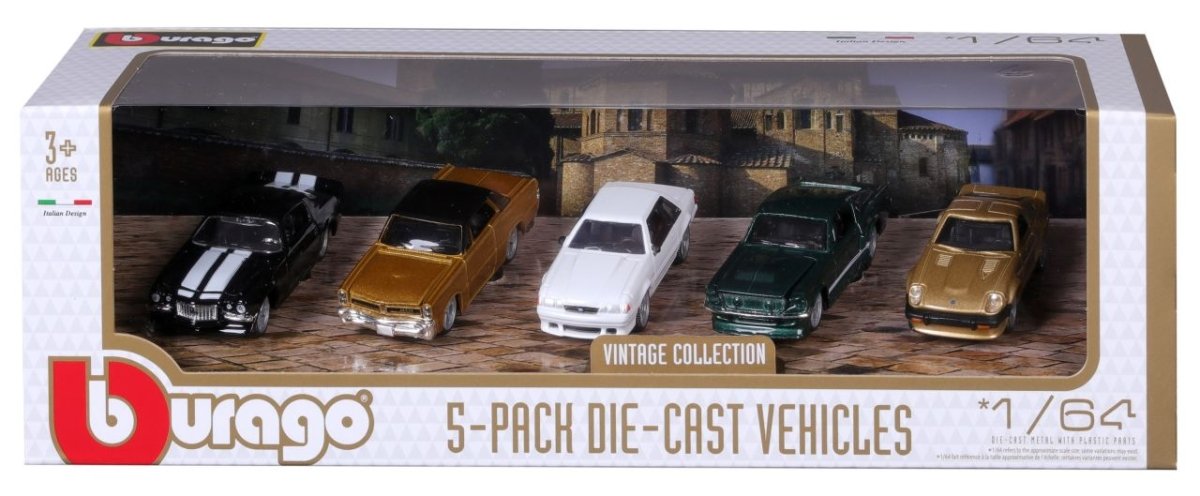 5er Pack 1/64 assortiert - Bburago - HOBBYSPECTER – RC Modelle, Tuning & Zubehör