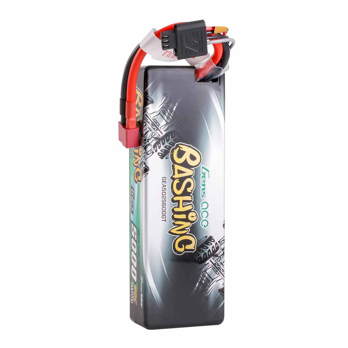 GensAce Bashing LiPo 2S 7.4V-5000-60C (Deans) 136x48x25mm 250g G-Tech