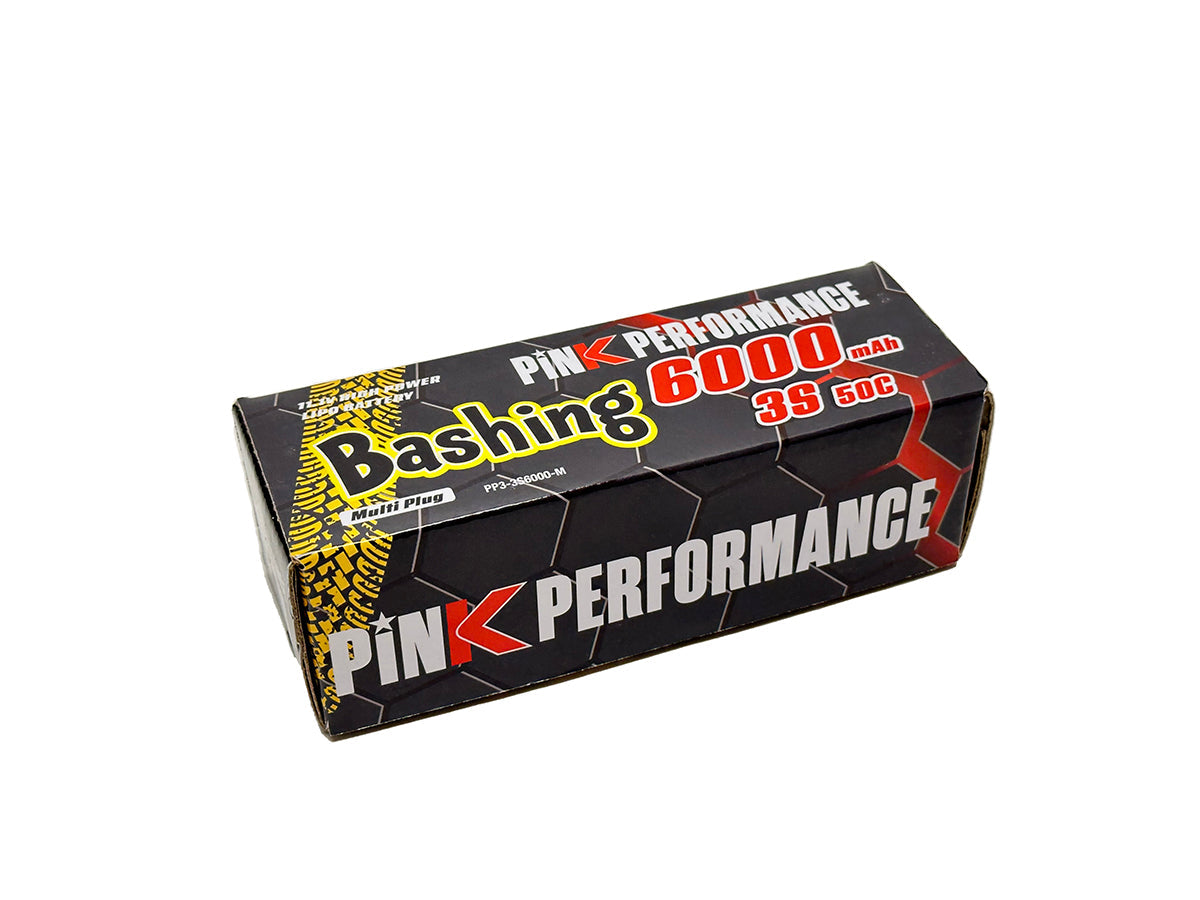 Pink Bashing LiPo 3S 11.1V-6000-50C (Multi) 139x47x39mm 460g