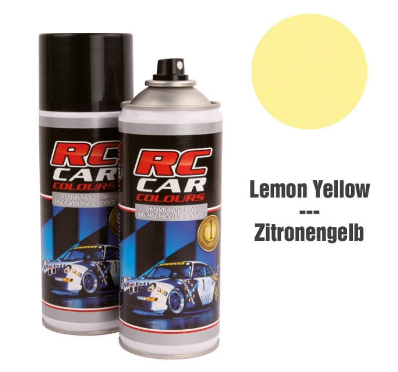RC Car Colours YELLOW 020 Lexan Colour Spray 150ml - PRC00020 - RCXX - rc racing for professionals