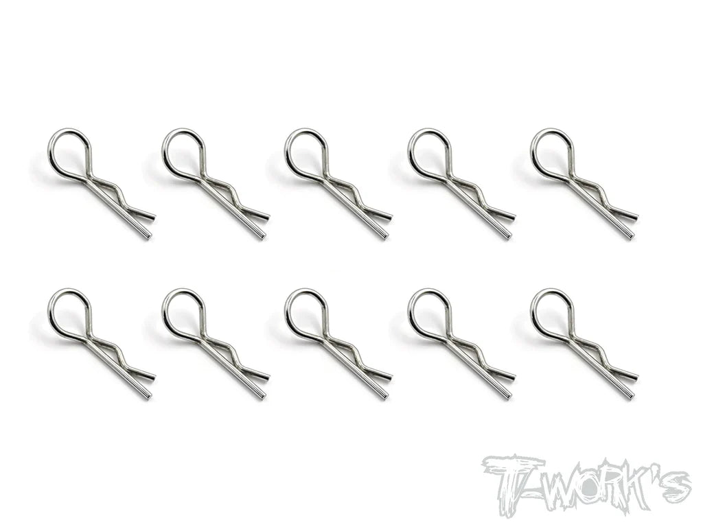 T-Works TA-121M Bent Body Clips M (10) - RCXX - rc racing for professionals