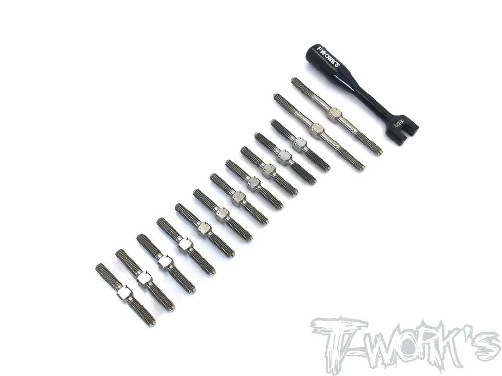 T-Works TB-198 64 Titanium Turnbuckle Set for Awesomatix A800MMX / A800FX - RCXX - rc racing for professionals