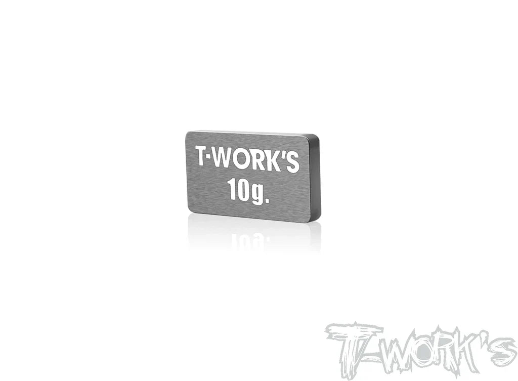 T-Work's TE-207-G Adhesive Type 10g Tungsten Balance Weight 11x19.7x2.5mm (1) - RCXX - RC Racing Shop | RC Models | Tuning & Spare Parts for Professionals