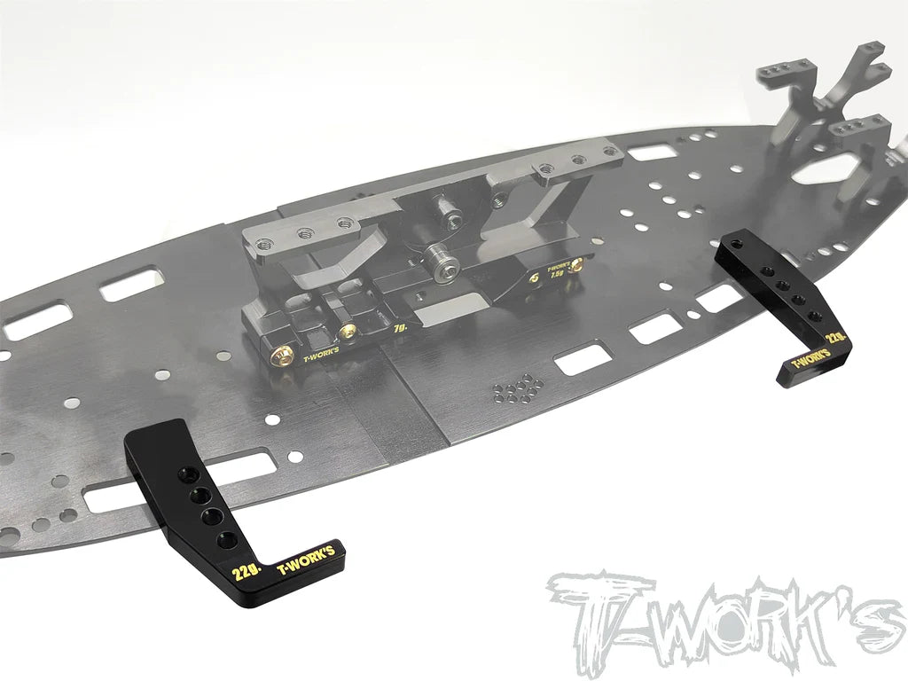 T-Works TE-A800R-B Brass Battery Holder for Awesomatix A800R - 2pcs. / Each 22g. - RCXX - rc racing for professionals