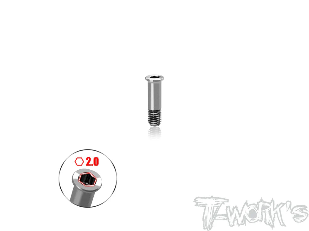 T-Works TP-800R-D 64 Titanium Belt Tension bearing screw for Awesomatix A800R - 1pcs. - RCXX - rc racing for professionals