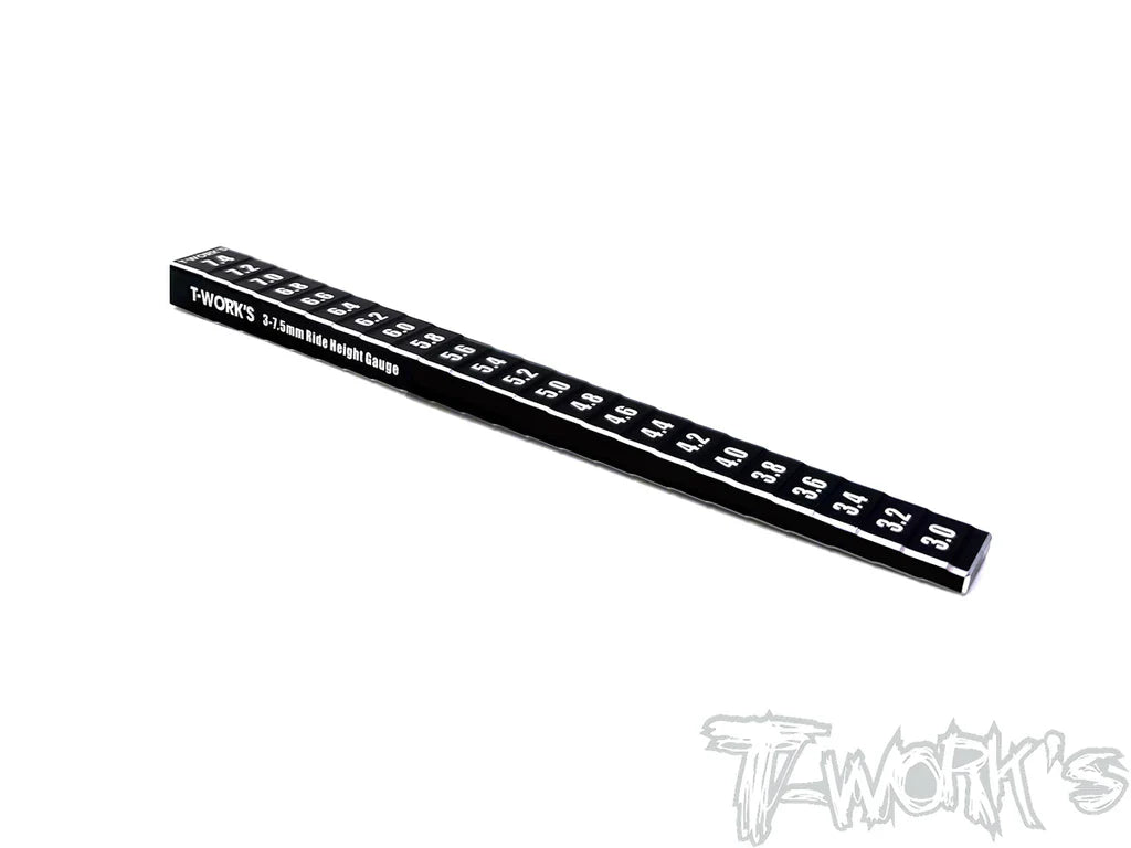 T-Works TT-095 3-7.5mm Ride Height Gauge (1) For 1/10 Touring - RCXX - rc racing for professionals