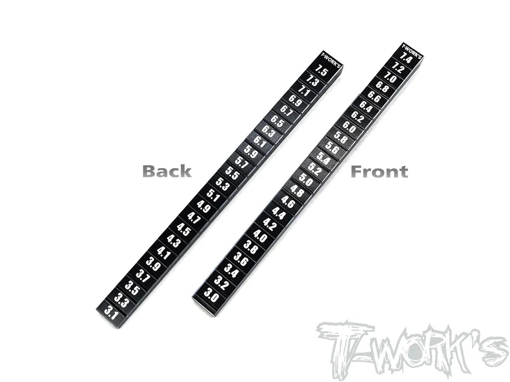 T-Works TT-095 3-7.5mm Ride Height Gauge (1) For 1/10 Touring - RCXX - rc racing for professionals