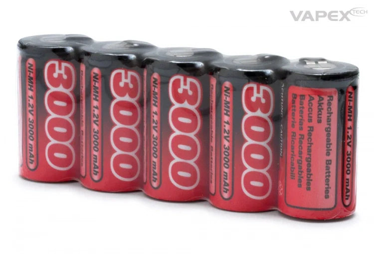 VAPEX NiMH Sub-C Einzelzelle 1.2V 3000mAh – mit Lötfahnen - VP3000SCT - RCXX - RC Racing Shop | RC Models | Tuning & Spare Parts for Professionals