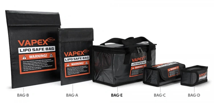 VAPEX LiPo-Safe Storage Bag-E – 260×130×150 mm - VPLIPOBAGE - RCXX - RC Racing Shop | RC Models | Tuning & Spare Parts for Professionals