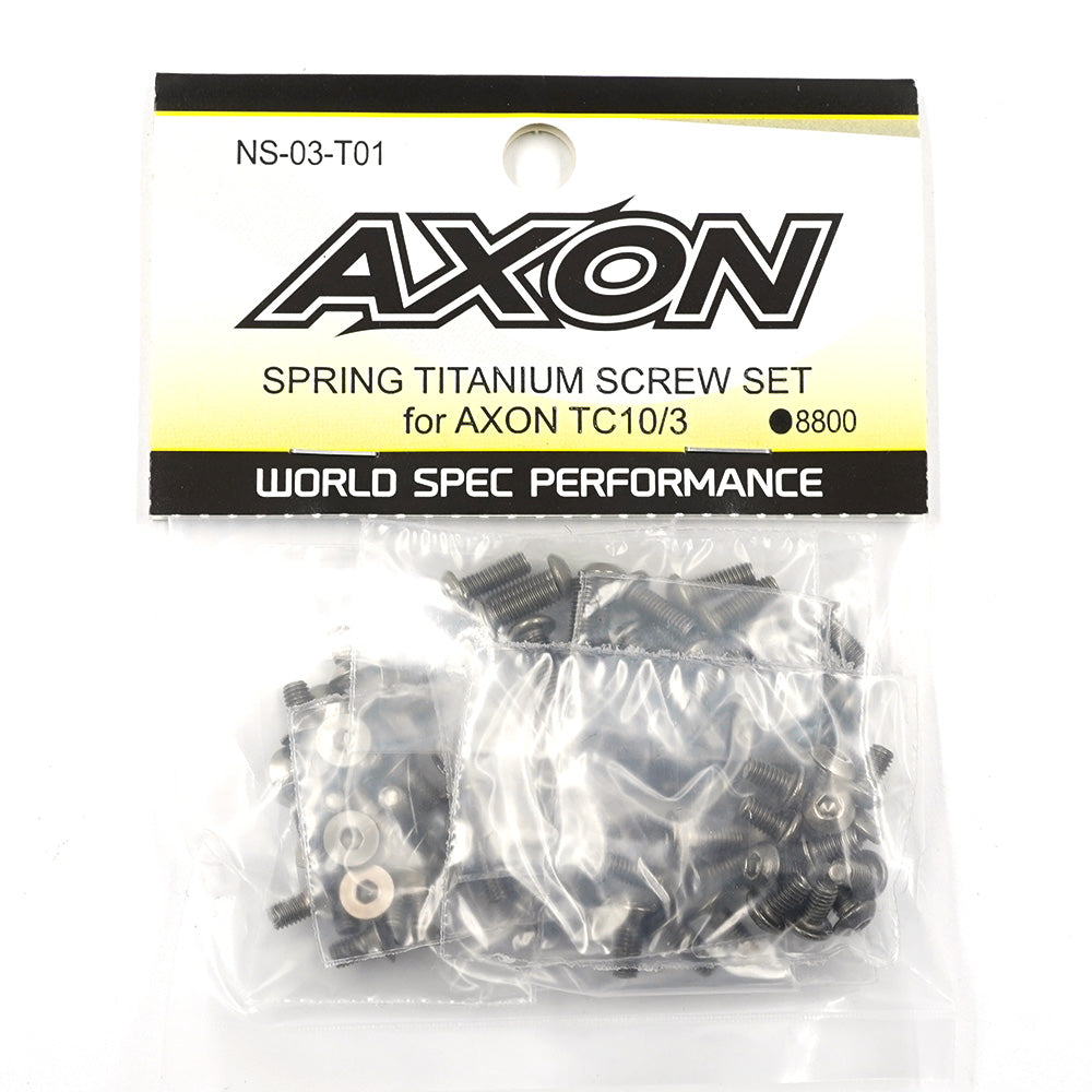 Axon SPRING TITANIUM SCREW SET for AXON TC10/3 (1 SET) NS-03-T01 - RCXX - rc racing for professionals