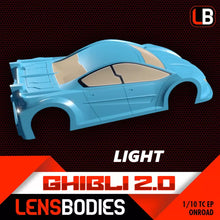 Lens Bodies GHIBLI 2.0 1/10 Touring Onroad 190mm Body Lexan Shell - Light Weight - RCXX - rc racing for professionals