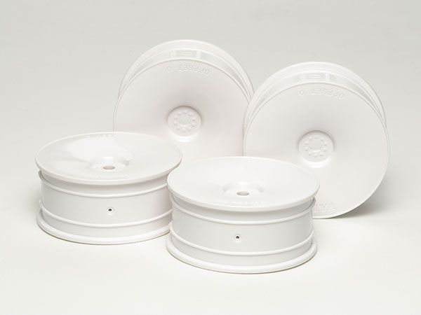 Tamiya Medium-Narrow White Dish Wheels 24 mm (4) - 53475