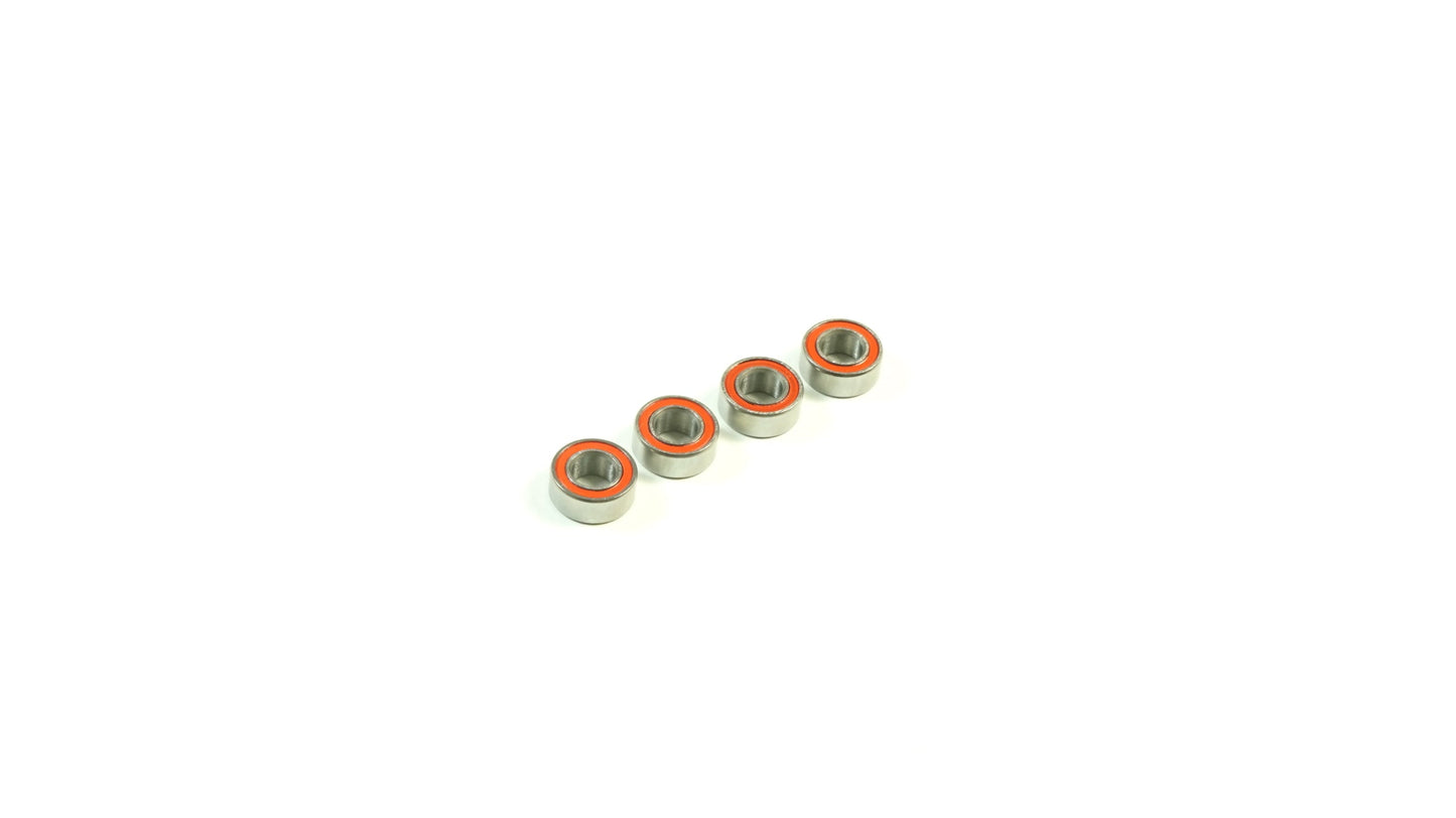 SWORKz Ball Bearing 5x10x4mm (Red Rubber Case) (4) 116010R - RCXX - rc racing for professionals