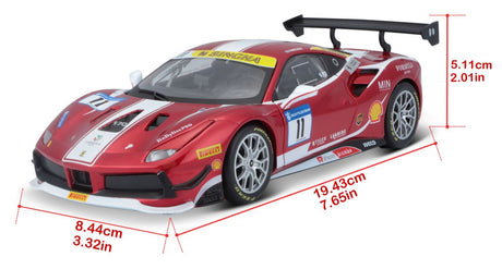 Ferrari Racing Bausatz 488 Challenge 1/24 rot - RCXX - RC Racing Shop | RC Models | Tuning & Spare Parts for Professionals
