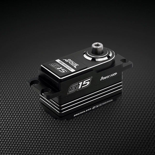 Power HD S15 Servo HV (0.050s/16.5kg/8.4V) Low Profile - Black/Silver - RCXX - rc racing for professionals