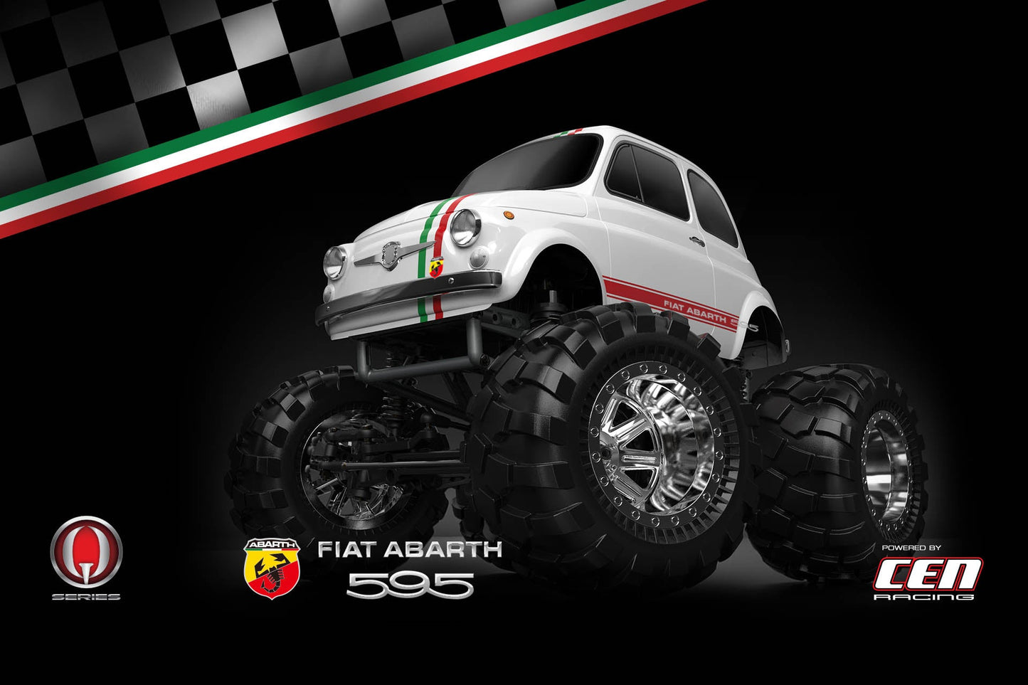 Fiat Abarth 595 Q-Series 1/12 Solid Axle RTR - RCXX - rc racing for professionals