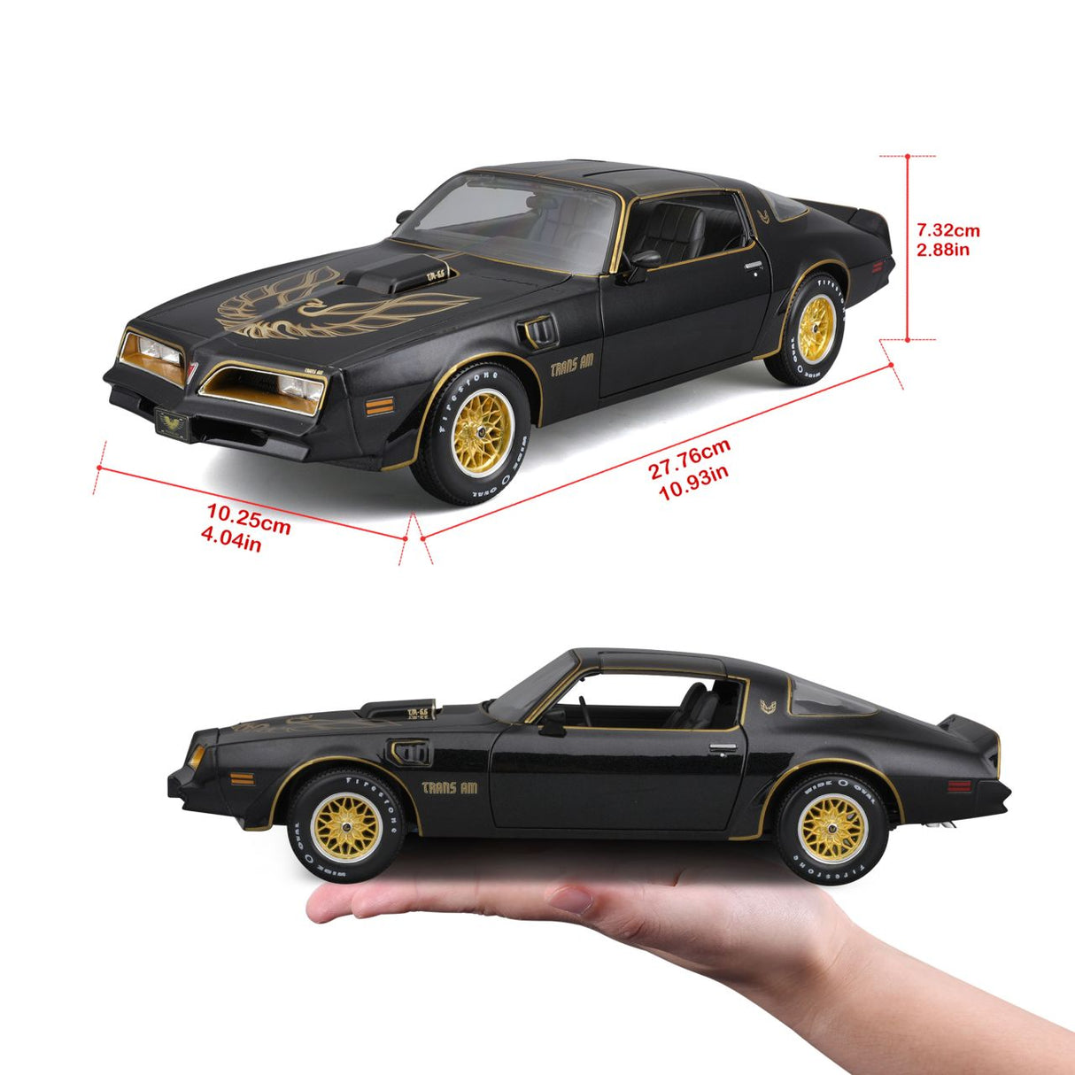 Pontiac Firebird Trans Am 1978 1/18 schwarz - RCXX - RC Racing Shop | RC Models | Tuning & Spare Parts for Professionals