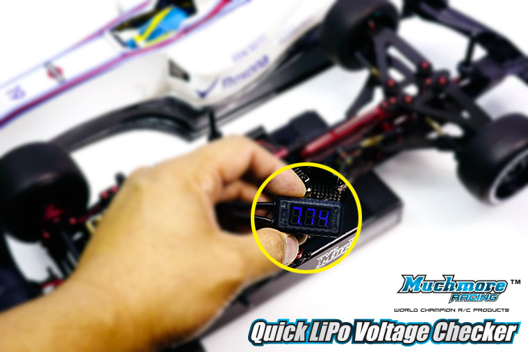 MUCHMORE Quick LiPo Voltage checker (1) MR-QVC - RCXX - rc racing for professionals