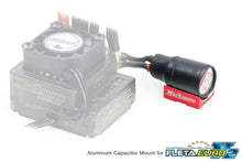 MUCHMORE Aluminum Capacitor Mount Black for FLETA EURO V2 (1) MR-ACMK - RCXX - rc racing for professionals