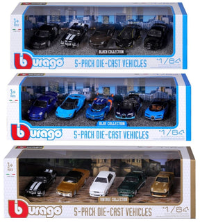 5er Pack 1/64 assortiert - Bburago - HOBBYSPECTER – RC Modelle, Tuning & Zubehör