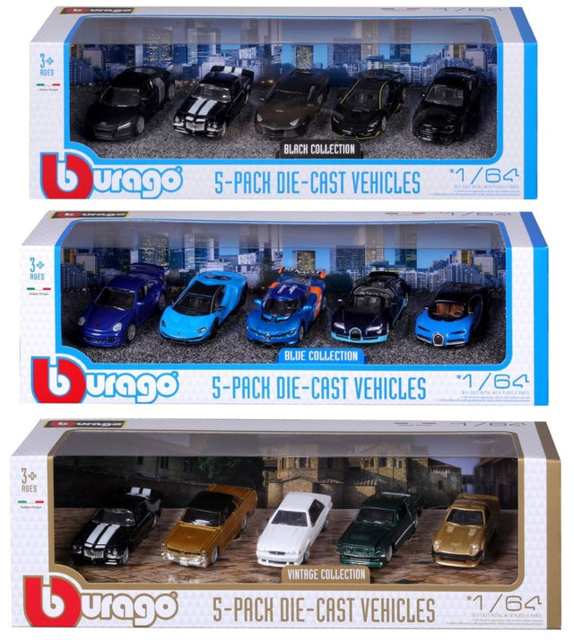 5er Pack 1/64 assortiert - Bburago - HOBBYSPECTER – RC Modelle, Tuning & Zubehör