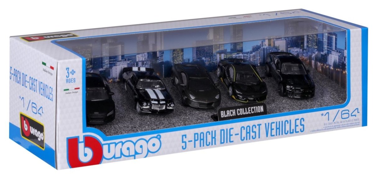 5er Pack 1/64 assortiert - Bburago - HOBBYSPECTER – RC Modelle, Tuning & Zubehör