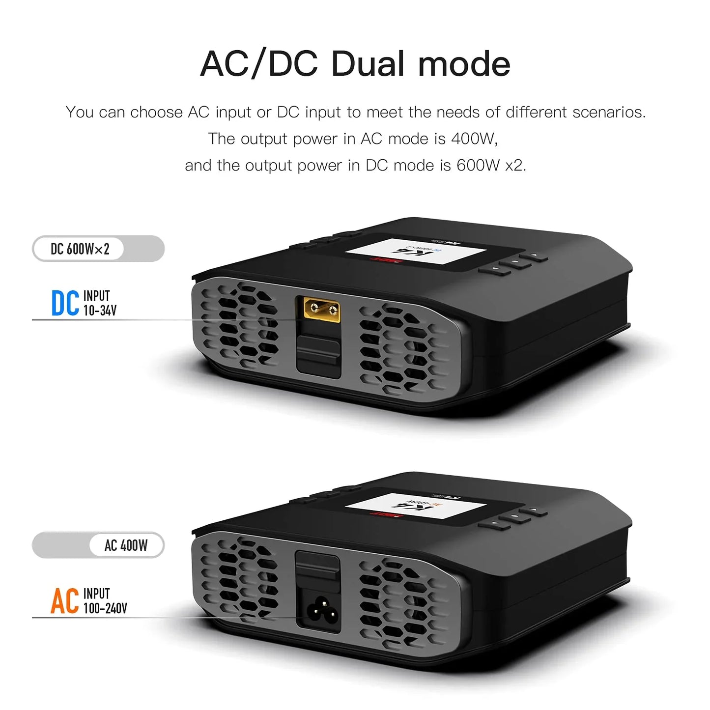 ISDT K4 LiPo Charge/Discharge Cycle Mode Smart Charger - AC 400W / DC 600Wx2 / with Smart Remote Mobile Operation - RCXX - rc racing for professionals