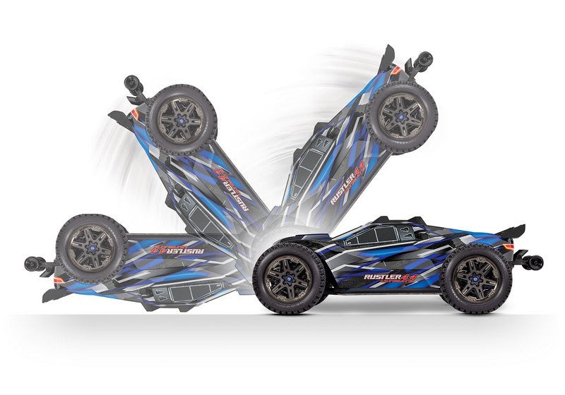 Traxxas Rustler 4x4 Ultimate Brushless VXL TSM - 1/10 RTR Stadium Truck Offroad Speed Truggy - 67097 - RCXX - RC Racing Shop | RC Models | Tuning & Spare Parts for Professionals