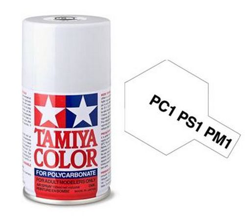 Tamiya Lexan Spray (1) - PS-1 White - RCXX - rc racing for professionals