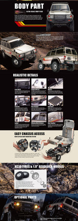 Kyosho KC10 1/10 Toyota Land Cruiser 60 Crawler 4WD RTR - K.34801T1B