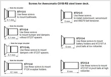 Awesomatix A800R Schrauben Set für Stahl Cassis - SS-SC