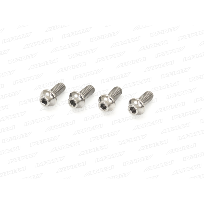 Infinity M2.5X6MM TITANIUM UFO HEAD SCREW (4) B012506UT - RCXX - rc racing for professionals