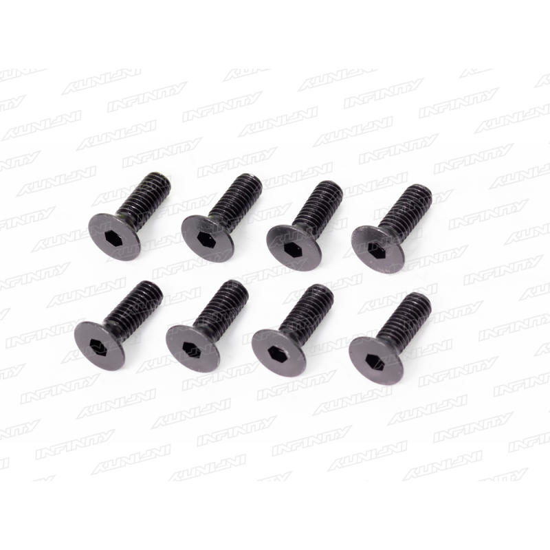 Infinity M4X12MM FLAT HEAD SCREW (8) B02412 - RCXX - rc racing for professionals