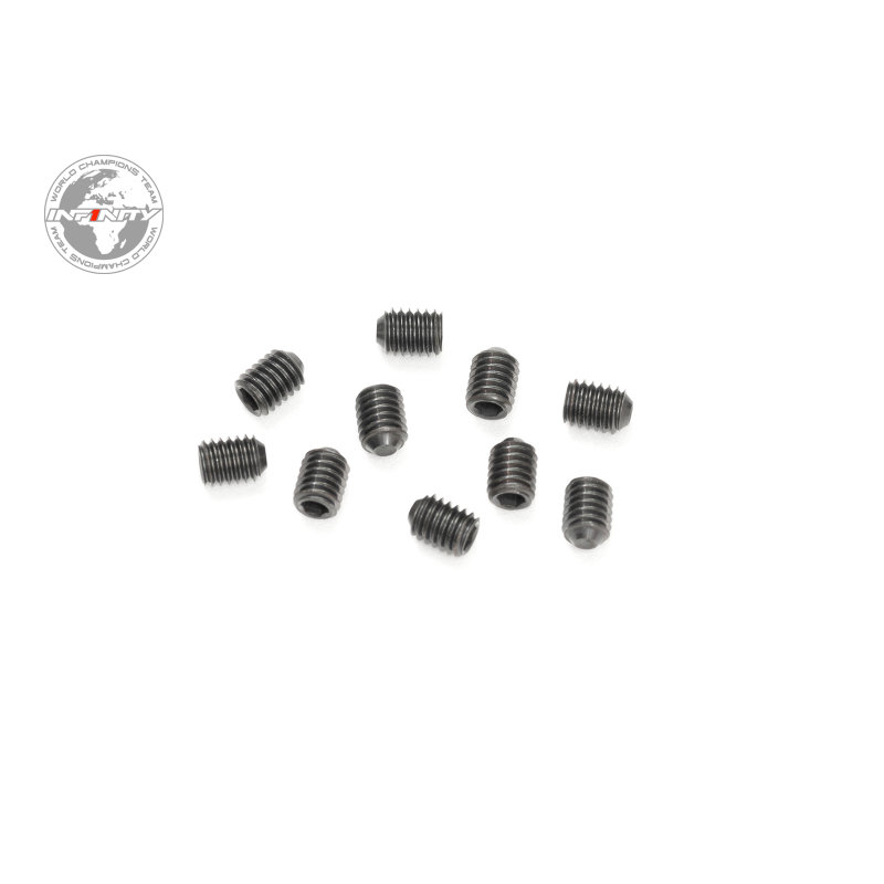 Infinity M3X4MM SET SCREW - CUP POINT (10) B04304 - RCXX - rc racing for professionals