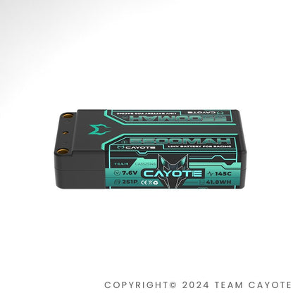 CAYOTE Racing 5500mAh 2S Shorty LiPo Akku 7,6V 145C 203g - 552S145