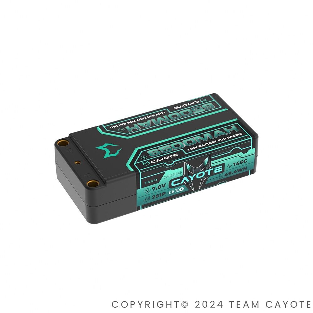 CAYOTE Racing 6500mAh 2S Shorty LiPo Akku 7,6V 145C 228g - 652S145