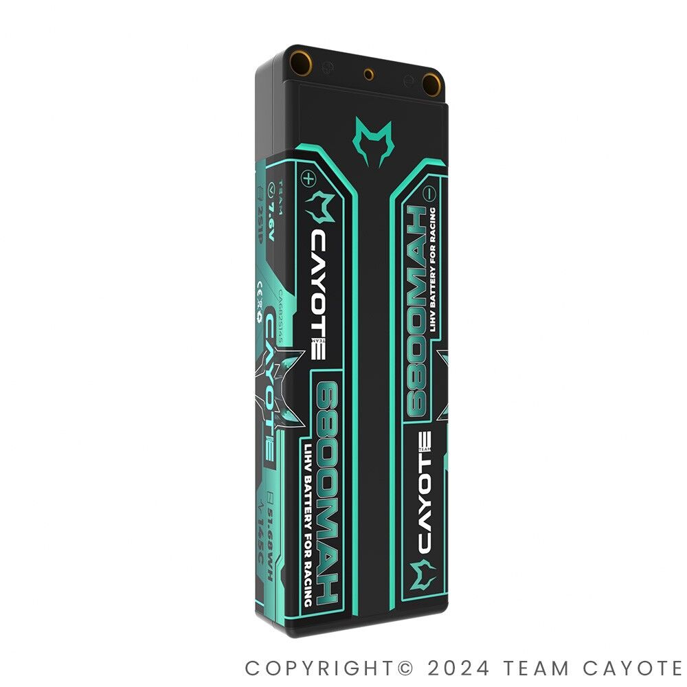 CAYOTE Racing 6800mAh 2S LiPo Akku 7,6V 145C 249g - 682S145