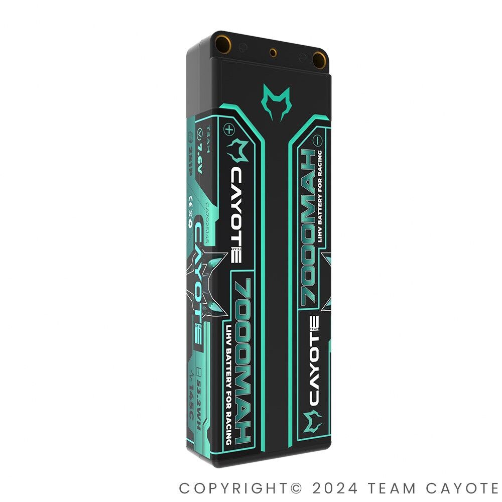 CAYOTE Racing 7000mAh 2S LiPo Akku 7,6V 145C 274g - 702S145