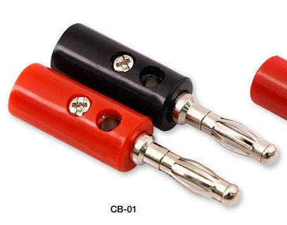 MUCHMORE Banana Connectors (Red & Black Set) (1) CB-01 - RCXX - rc racing for professionals