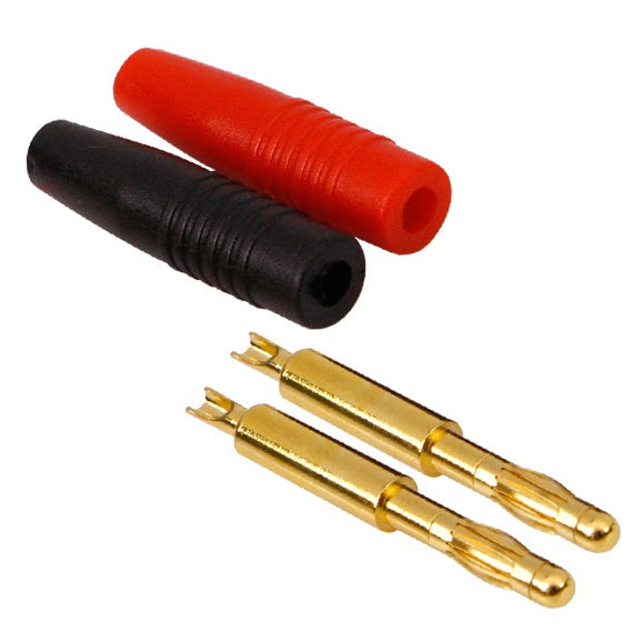 MUCHMORE Hyper Banana Connectors (Red & Black Set) (1) CB-HCB - RCXX - rc racing for professionals