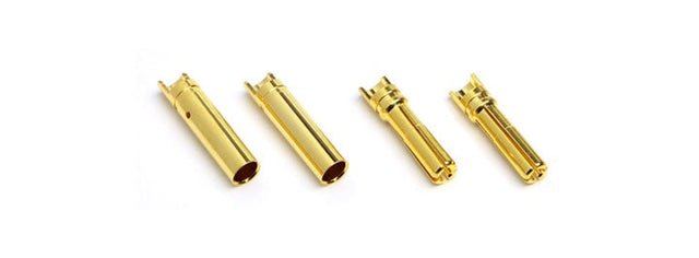 MUCHMORE Hi Amper Euro Connector (Large/4mm) Male (2) CE-HLM - RCXX - rc racing for professionals