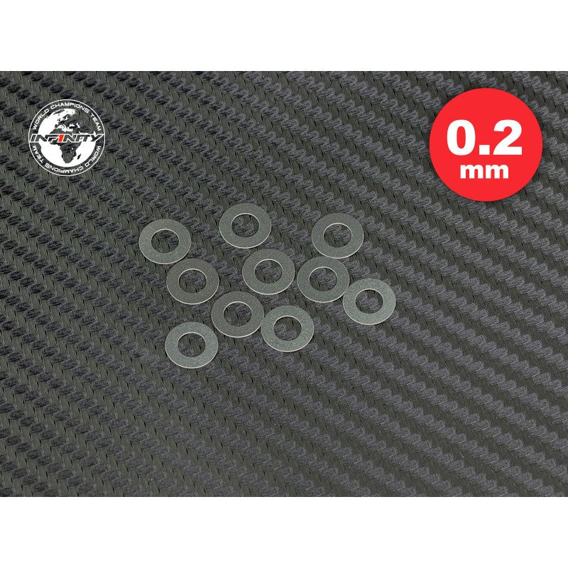 Infinity 5X10 SHIM SET - 0.1, 0.2, 0.3MM (30) CM-A004-0510 - RCXX - rc racing for professionals