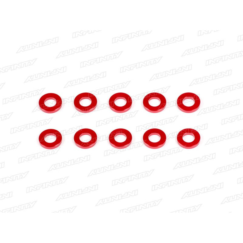 Infinity ALUMINUM WASHER 3X6X0.5MM (10) CM-A005-05 - RCXX - rc racing for professionals