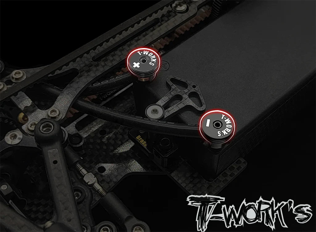 T-Works EA-040-5-BB Polarity Heatsink Connector 5mm (2) - Black/Black - RCXX - rc racing for professionals