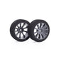 Matrix 1/10 GP Tires FRONT BI COMPOUND 32/40 CARBON RIM (2) - MX-10A32/40AC - RCXX - rc racing for professionals